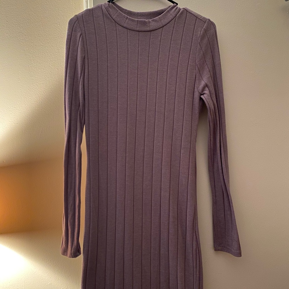 Purple Body-Con Dress
